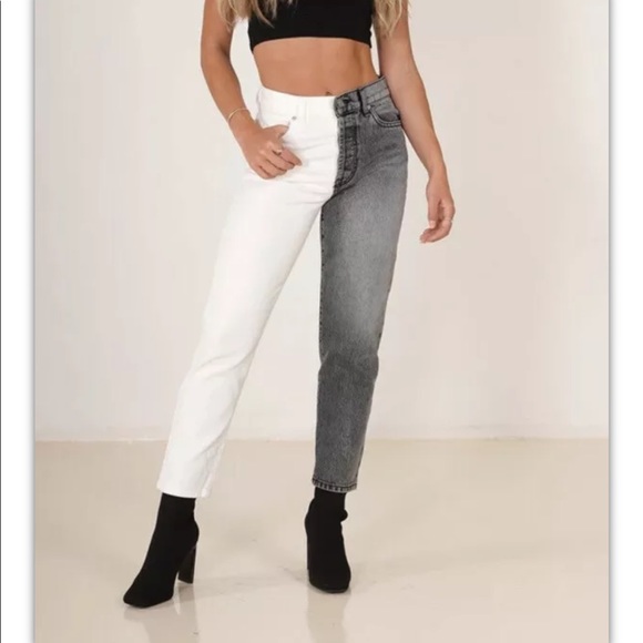 Revice black and white jeans Outlet